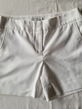 CAche Womens White High-Waist Tailored Shorts Size 4